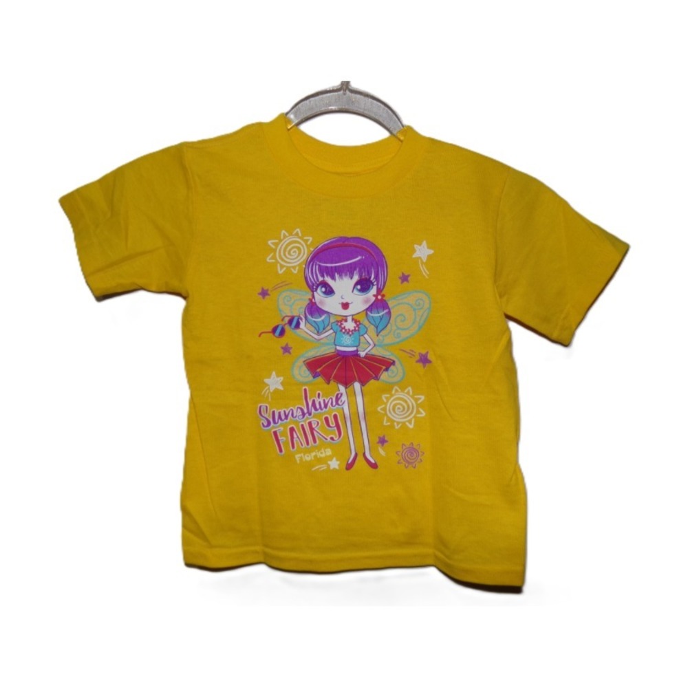 Girls Sunshine Fairy T-Shirt, Yellow, 3T - Picture 2 of 4